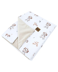 Educational play mat with lining Velvet Gardener Bear