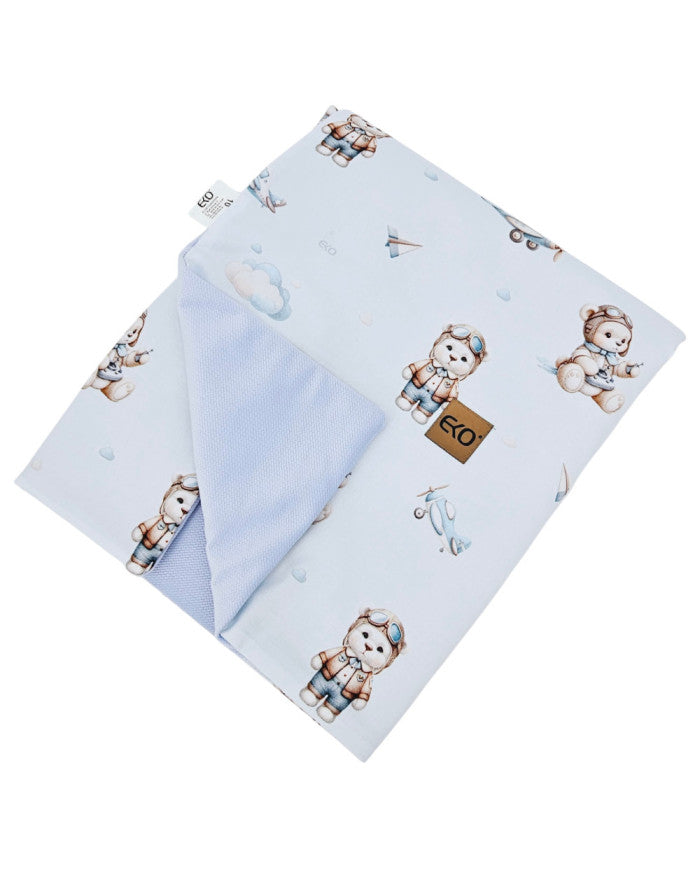 Educational play mat with velvet lining — Pilot Bear