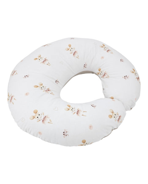 Velvet nursing crescent pillow - Ballerina Mouse