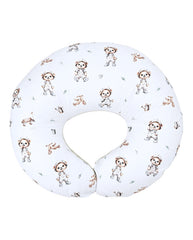 Velvet breastfeeding crescent pillow GARDENER BEAR