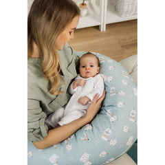 Velvet breastfeeding crescent pillow GARDENER BEAR