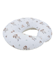 Velvet breastfeeding crescent pillow GARDENER BEAR