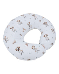 Velvet breastfeeding crescent pillow GARDENER BEAR