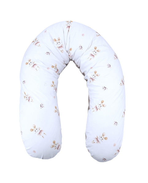 Velvet Nursing Pillow Ballerina Mouse