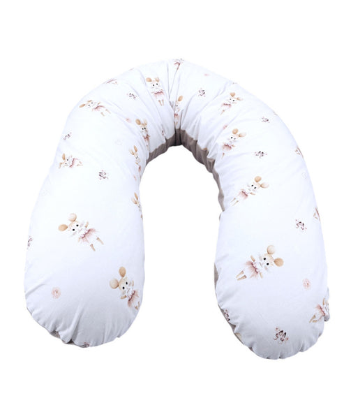 Velvet Nursing Pillow Ballerina Mouse