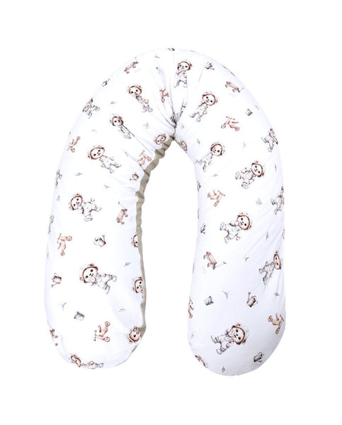 Coussin d'allaitement en velours Ours Jardinier