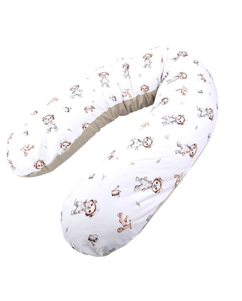 Coussin d'allaitement en velours Ours Jardinier