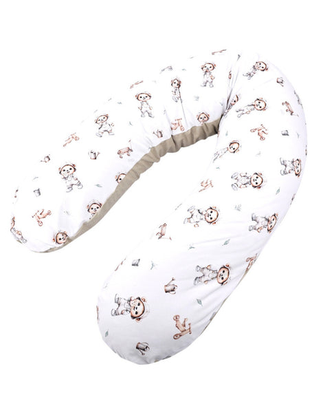Coussin d'allaitement en velours Ours Jardinier