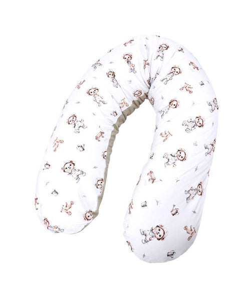 Coussin d'allaitement en velours Ours Jardinier