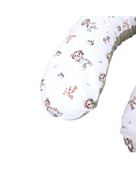 Coussin d'allaitement en velours Ours Jardinier