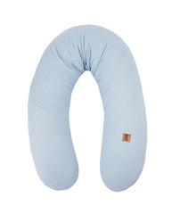 Oreiller en mousseline bleue pour maman et bébé