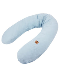 Oreiller en mousseline bleue pour maman et bébé
