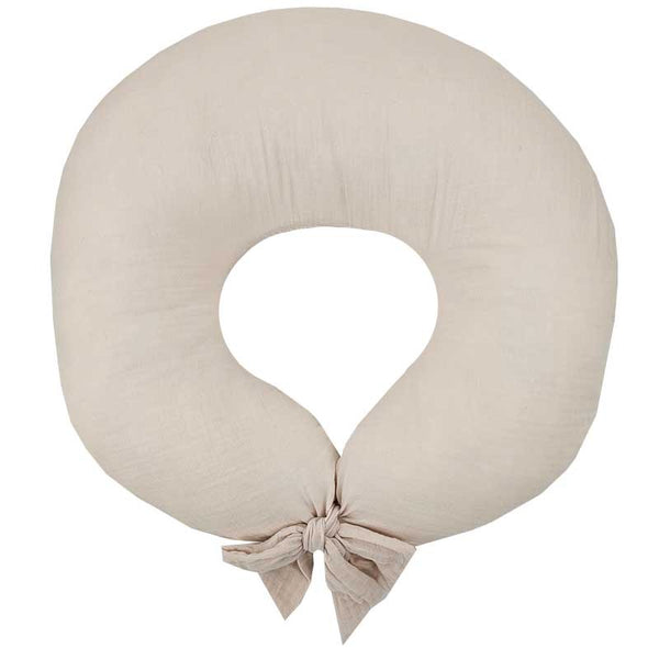 Beige muslin feeding crescent