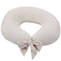Beige muslin feeding crescent