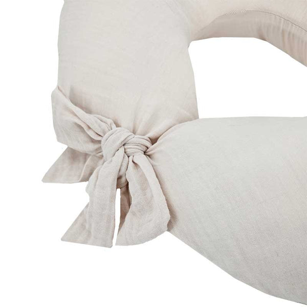 Beige muslin feeding crescent