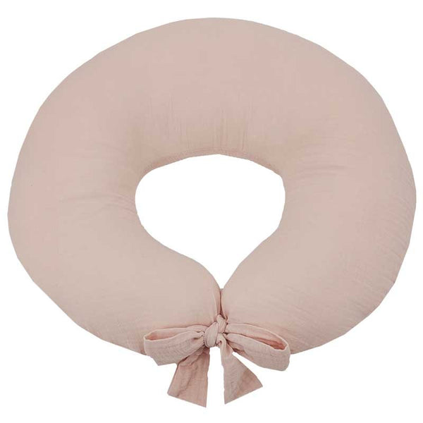 Muslin nursing crescent Rose Pink