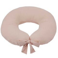 Muslin nursing crescent Rose Pink