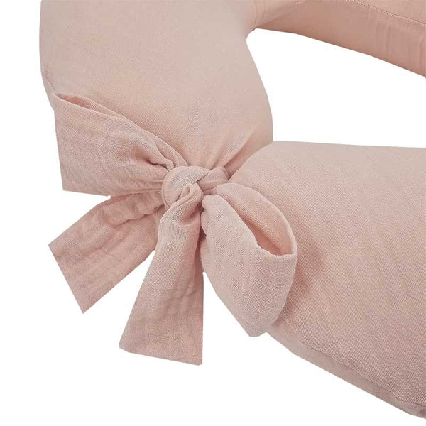 Muslin nursing crescent Rose Pink