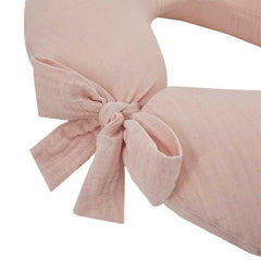 Muslin nursing crescent Rose Pink