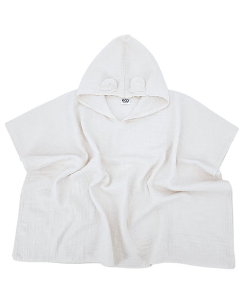 Beige Mousseline Poncho