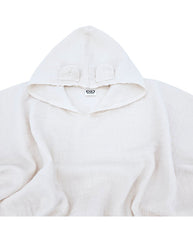 Beige Mousseline Poncho