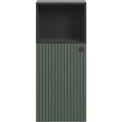 Badkameropbergmeubel - Saliegroen en zwart - L40 x H95 x D31 cm - PURE BLISS