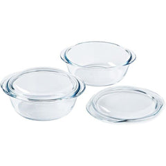 Set of 2 baking dishes - PYREX - Glass - Round - 2.3 L