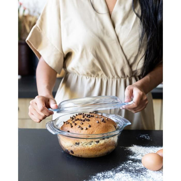 Set of 2 baking dishes - PYREX - Glass - Round - 2.3 L