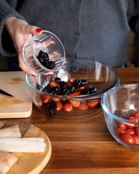 Essentials Round Bowl with Lid Set of 3 Pieces