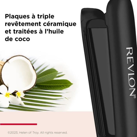 Revlon SmoothStay RVST2211 - 25 mm - Infused with Coconut Oil + Travel Cover