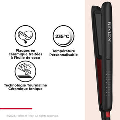 Revlon SmoothStay RVST2211 - 25 mm - Infused with Coconut Oil + Travel Cover