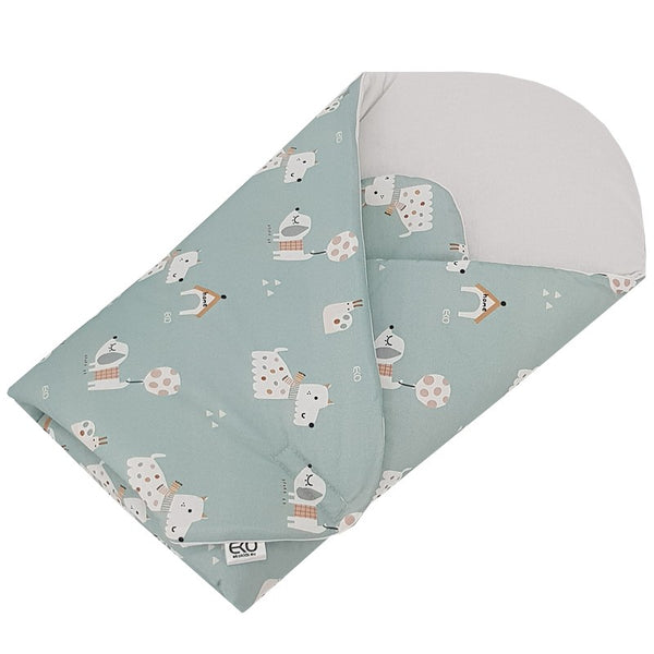 Printed Cotton Swaddle Blanket - Dogs