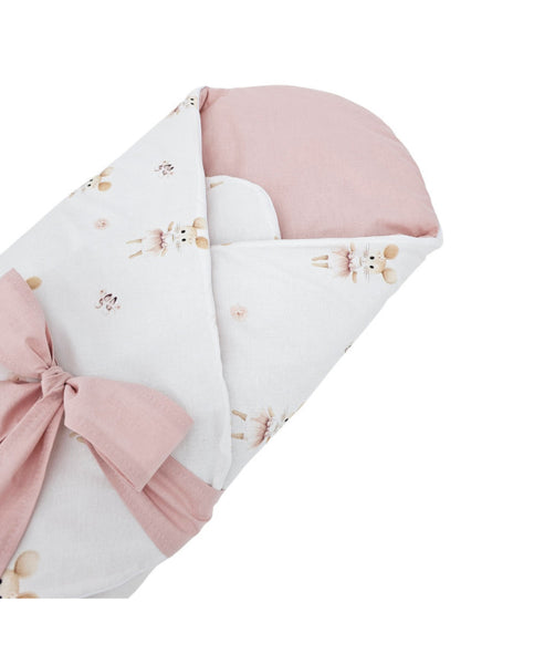 Printed cotton cone with coconut ballerina mouse