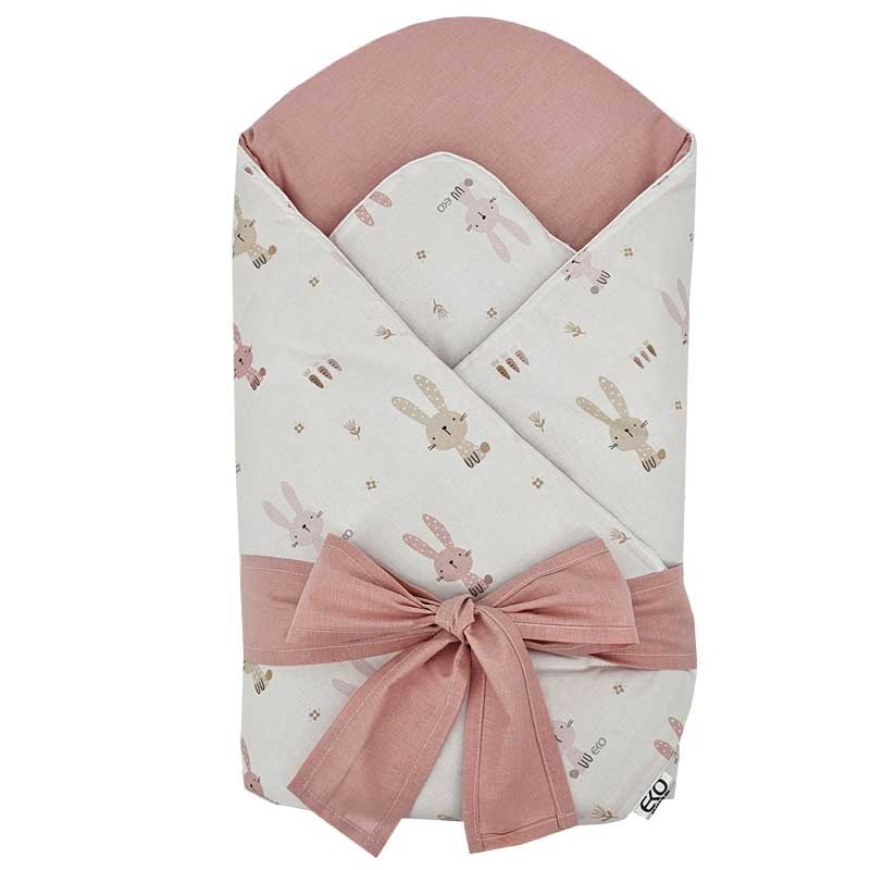 Printed cotton cone with coconut bunny