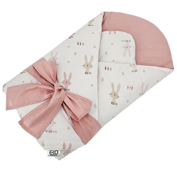 Printed cotton cone with coconut bunny