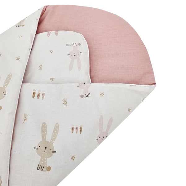 Printed cotton cone with coconut bunny