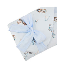 Printed cotton cone with coconut fiber filling, PILOT BEAR