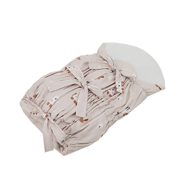 Printed Cotton Swaddle Blanket - Bees