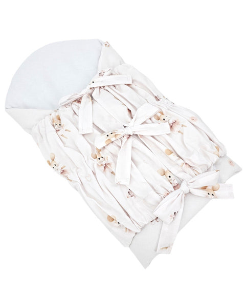 Printed cotton cone with coconut ballerina mouse