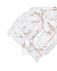 Printed cotton cone with coconut ballerina mouse