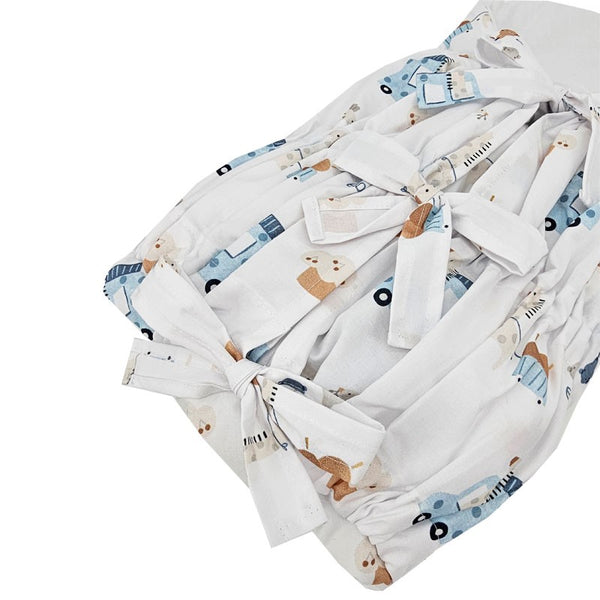Printed cotton horn with coconut GIRAFFE