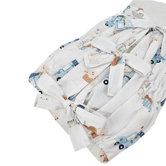 Printed cotton horn with coconut GIRAFFE