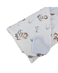 Double-sided printed cotton horn PILOT BEAR