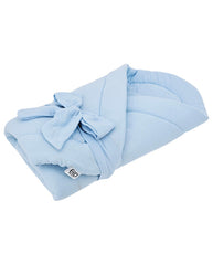 Muslin Swaddle Blanket with Coconut BLUE