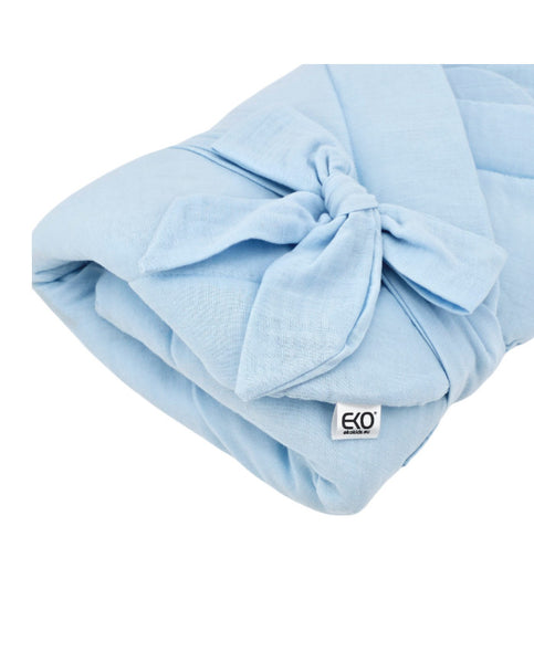Muslin Swaddle Blanket with Coconut BLUE