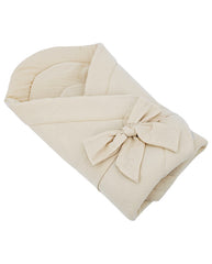 Muslin Swaddle Blanket with Coconut Latte