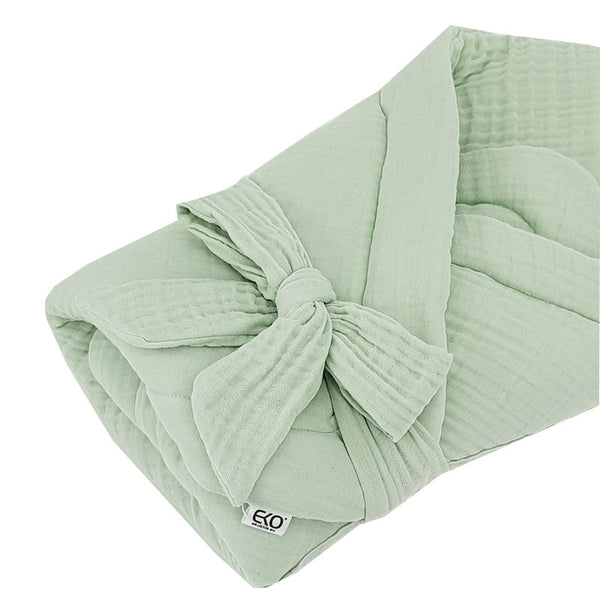 Muslin Swaddle Blanket with Coconut Mint