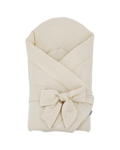 Couverture d'emmaillotage en mousseline LATTE