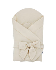 Couverture d'emmaillotage en mousseline LATTE