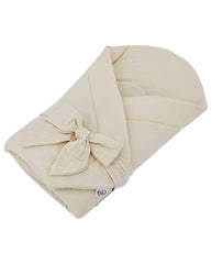 Couverture d'emmaillotage en mousseline LATTE